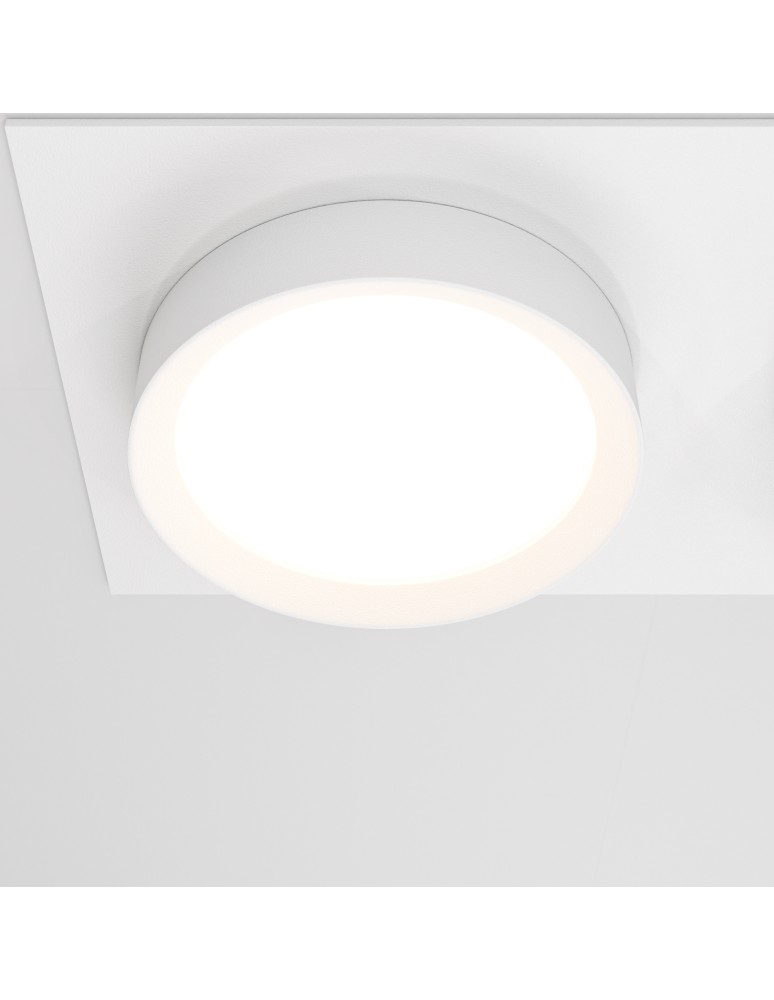Square flush-mounted lamps - Maytoni Hoop Concealed 2xGX53 15W White DL086-02-GX53-SQ-W - product kolory-swiatla.pl 2