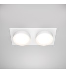 Square flush-mounted lamps - Maytoni Hoop Concealed 2xGX53 15W White DL086-02-GX53-SQ-W - product 3