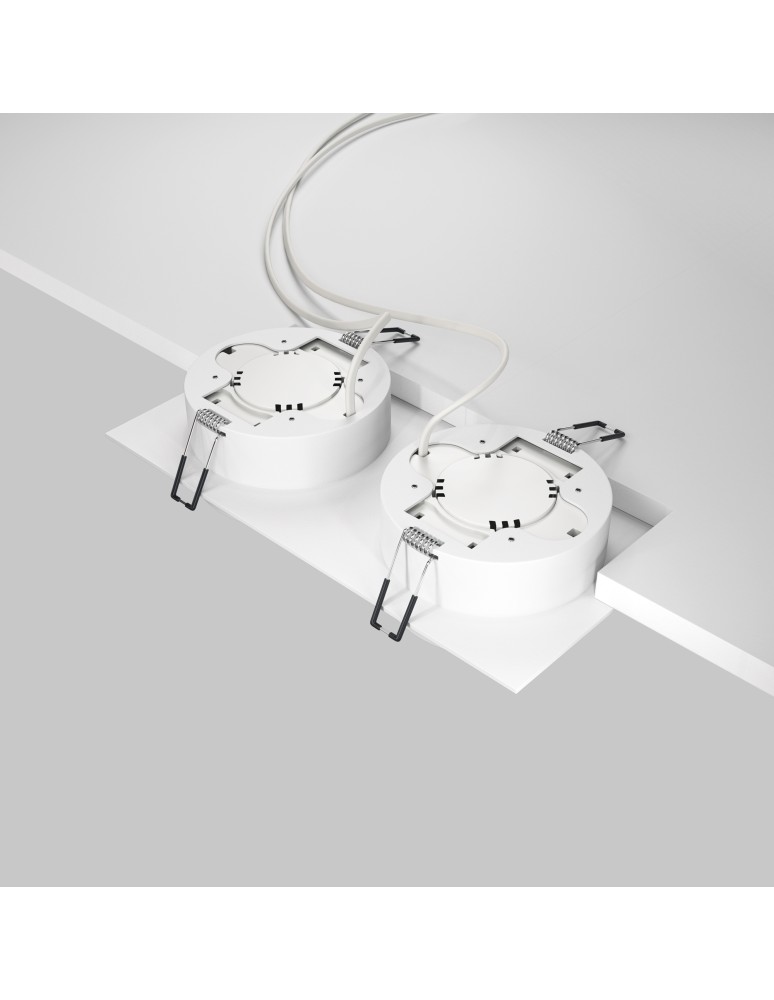 Square flush-mounted lamps - Maytoni Hoop Concealed 2xGX53 15W White DL086-02-GX53-SQ-W - product kolory-swiatla.pl 4