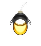 Round flush-mounted lamps - Maytoni Lipari Flush Mounted 1xGU10 12W Black, Gold DL044-01-GU10-B - product 1