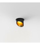 Round flush-mounted lamps - Maytoni Lipari Flush Mounted 1xGU10 12W Black, Gold DL044-01-GU10-B - product 3