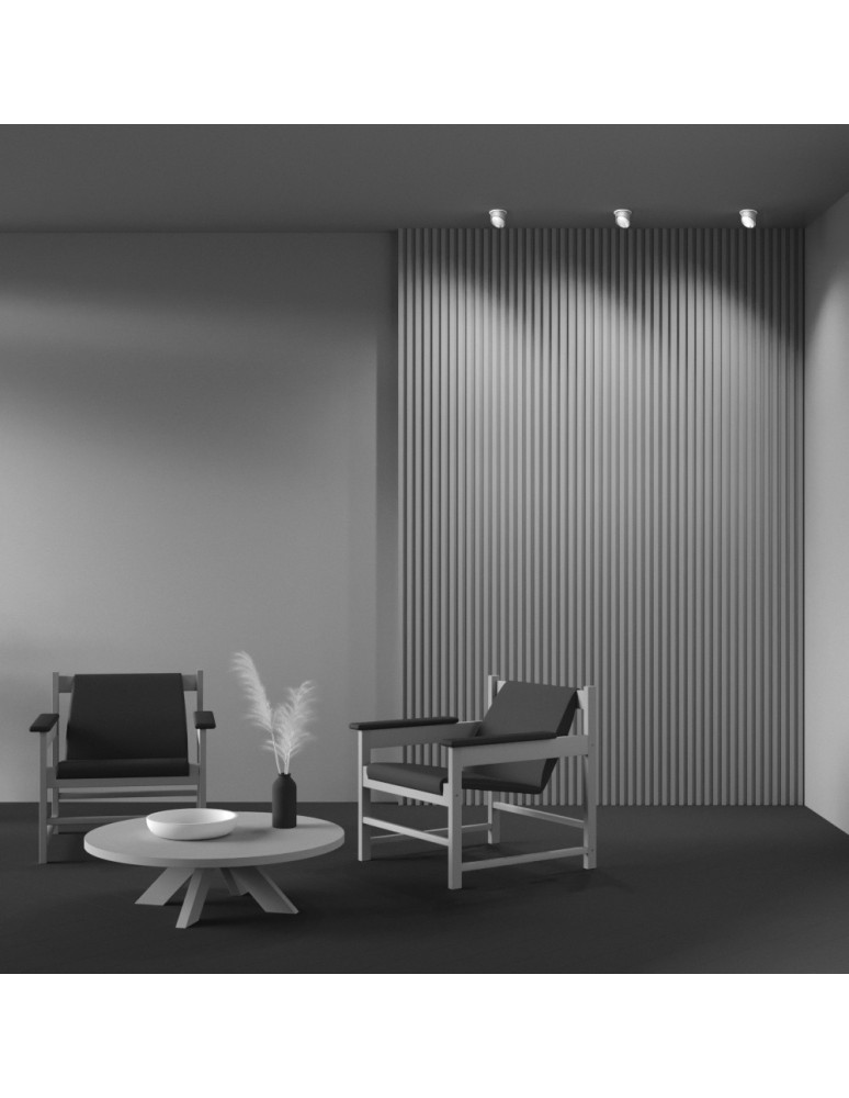 Round flush-mounted lamps - Maytoni Lipari Flush Mounted 1xGU10 12W White, Gold DL044-01-GU10-W - product kolory-swiatla.pl 5