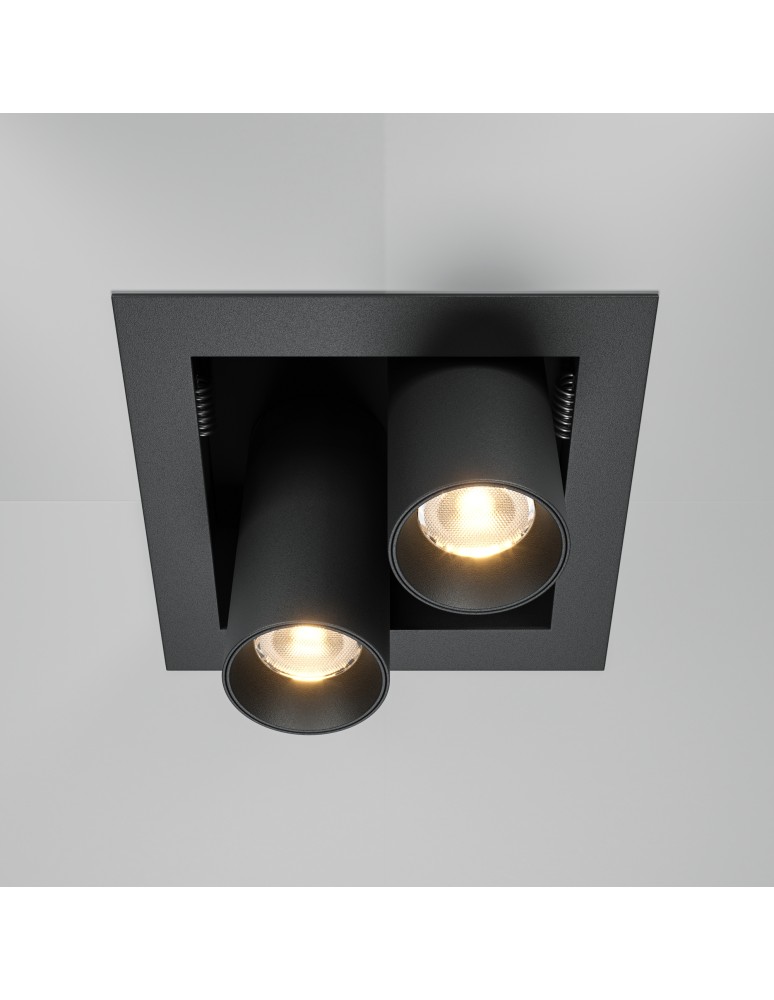 LED flush-mounted lamps - Maytoni Magnum Flush Mount LED 14W 1000lm 3000K Black DL094-02-7W3K-B - product kolory-swiatla.pl 3