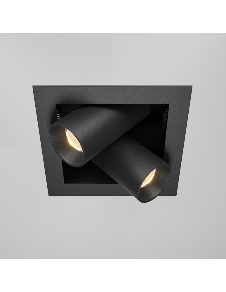 LED flush-mounted lamps - Maytoni Magnum Flush Mount LED 14W 1000lm 3000K Black DL094-02-7W3K-B - product kolory-swiatla.pl 1