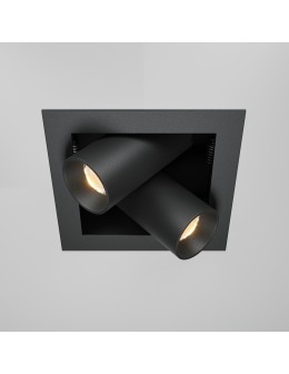 Maytoni Magnum Flush Mount LED 14W 1000lm 3000K Black DL094-02-7W3K-B