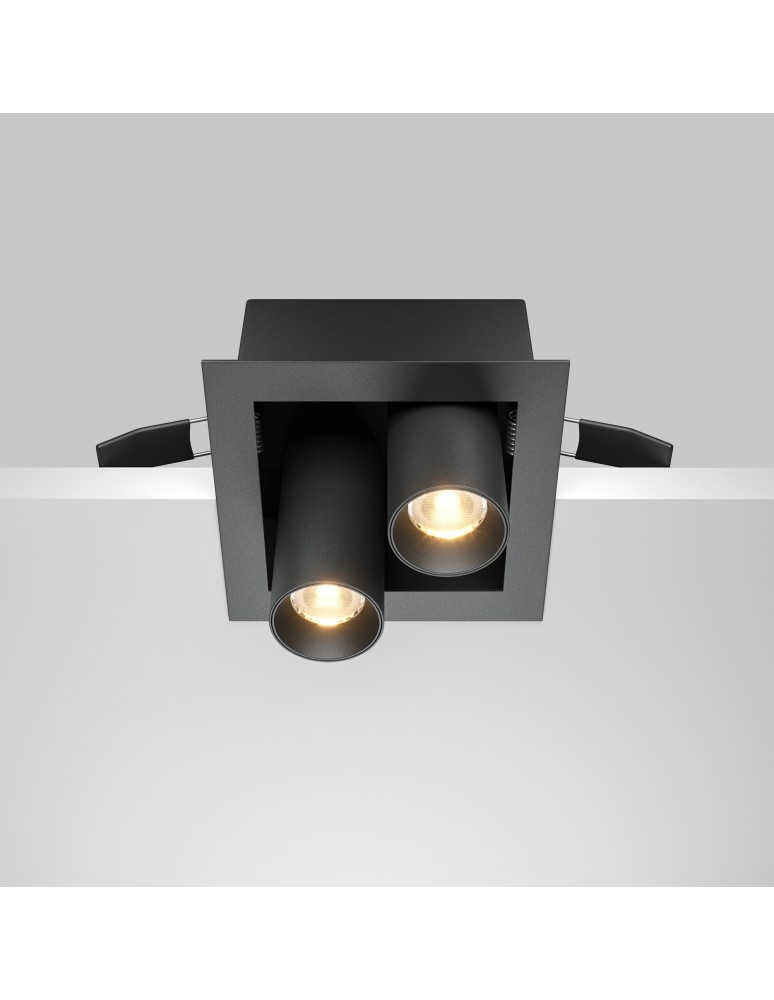 LED flush-mounted lamps - Maytoni Magnum Flush Mount LED 14W 1000lm 3000K Black DL094-02-7W3K-B - product kolory-swiatla.pl 5