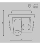 LED flush-mounted lamps - Maytoni Magnum Flush Mount LED 14W 1250lm 3000K White DL094-02-7W3K-W - product 6
