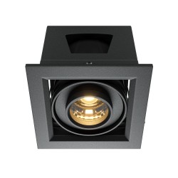 Maytoni Metal Modern Podtynkowa LED 10W 650lm 3000K Black DL093-01-10W3K-B