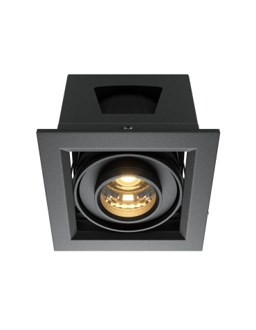 Maytoni Metal Modern Flush Mount LED 10W 650lm 3000K Black DL093-01-10W3K-B