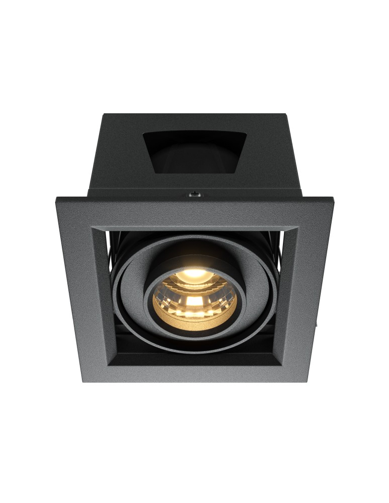 LED flush-mounted lamps - Maytoni Metal Modern Flush Mount LED 10W 650lm 3000K Black DL093-01-10W3K-B - product kolory-swiatla.pl 1