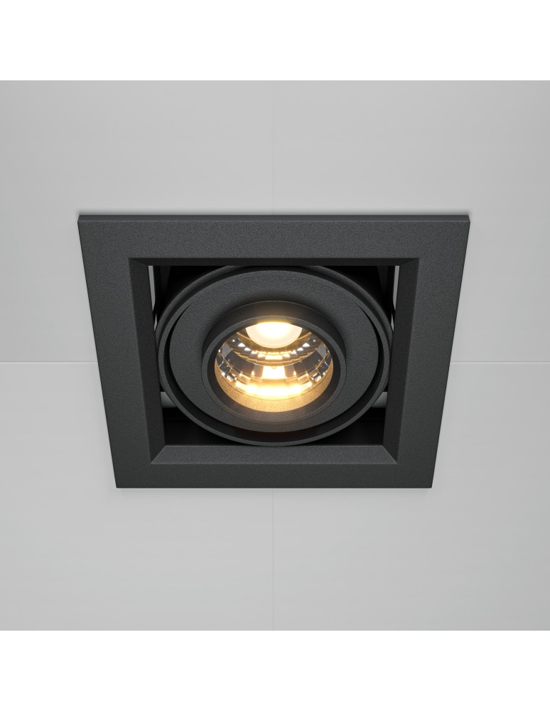 LED flush-mounted lamps - Maytoni Metal Modern Flush Mount LED 10W 650lm 3000K Black DL093-01-10W3K-B - product kolory-swiatla.pl 3