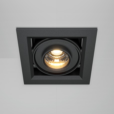 Maytoni Metal Modern Podtynkowa LED 10W 650lm 3000K Black DL093-01-10W3K-B