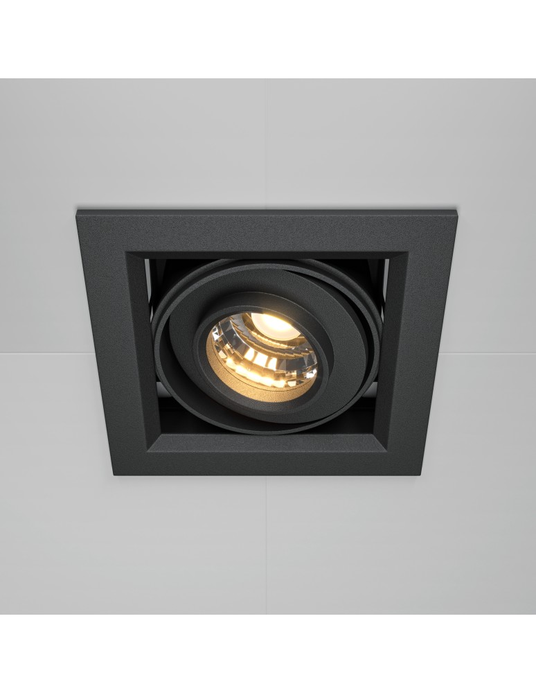 LED flush-mounted lamps - Maytoni Metal Modern Flush Mount LED 10W 650lm 3000K Black DL093-01-10W3K-B - product kolory-swiatla.pl 4