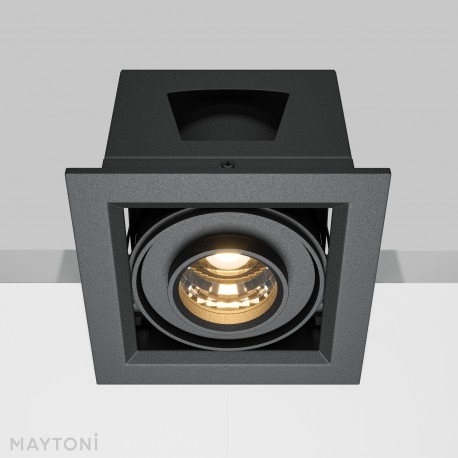 Maytoni Metal Modern Podtynkowa LED 10W 650lm 3000K Black DL093-01-10W3K-B