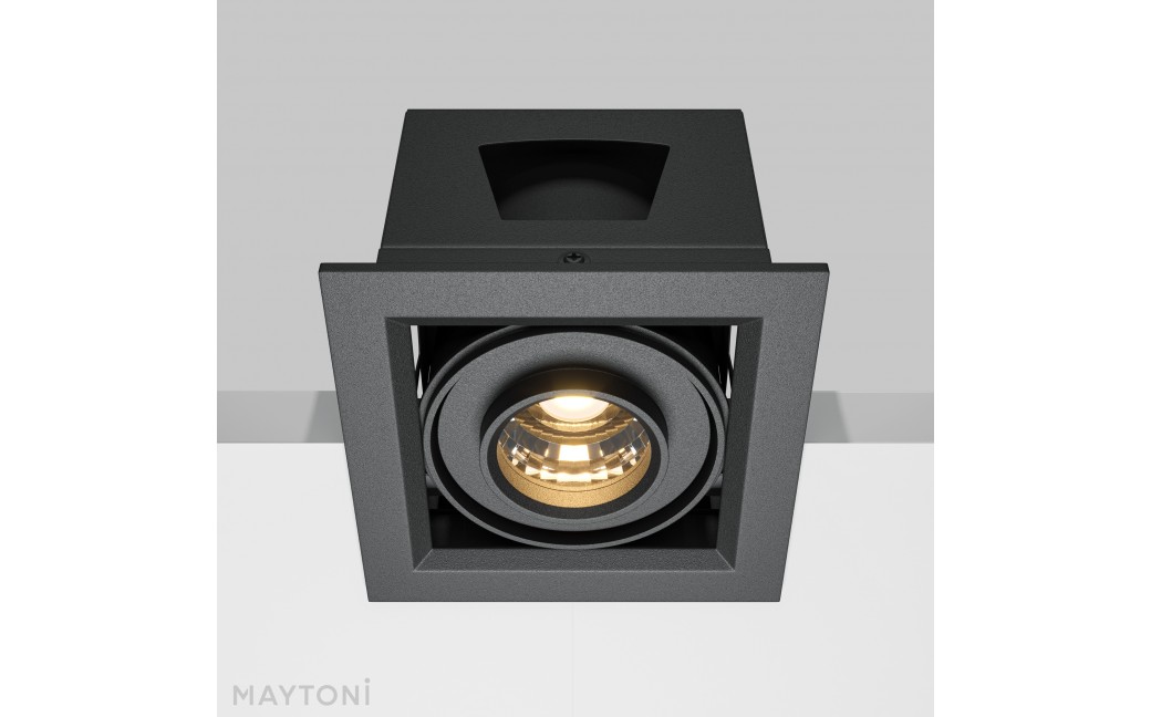 Maytoni Metal Modern Podtynkowa LED 10W 650lm 3000K Black DL093-01-10W3K-B