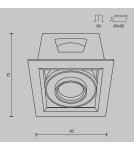 LED flush-mounted lamps - Maytoni Metal Modern Flush Mount LED 10W 650lm 3000K Black DL093-01-10W3K-B - product 7