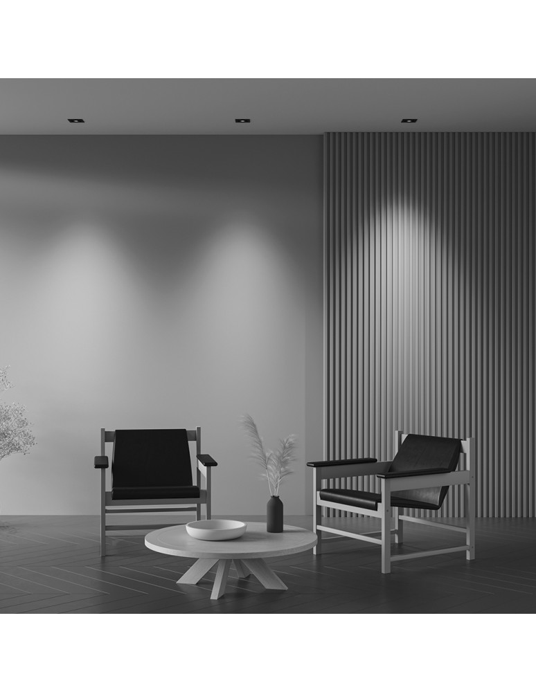 LED flush-mounted lamps - Maytoni Metal Modern Flush Mount LED 10W 650lm 3000K Black DL093-01-10W3K-B - product kolory-swiatla.pl 8