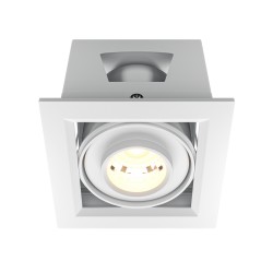 Maytoni Metal Modern Podtynkowa LED 10W 750lm 3000K Biały DL093-01-10W3K-W