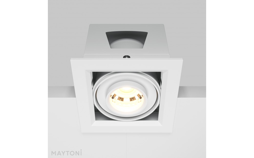 Maytoni Metal Modern Podtynkowa LED 10W 750lm 3000K Biały DL093-01-10W3K-W