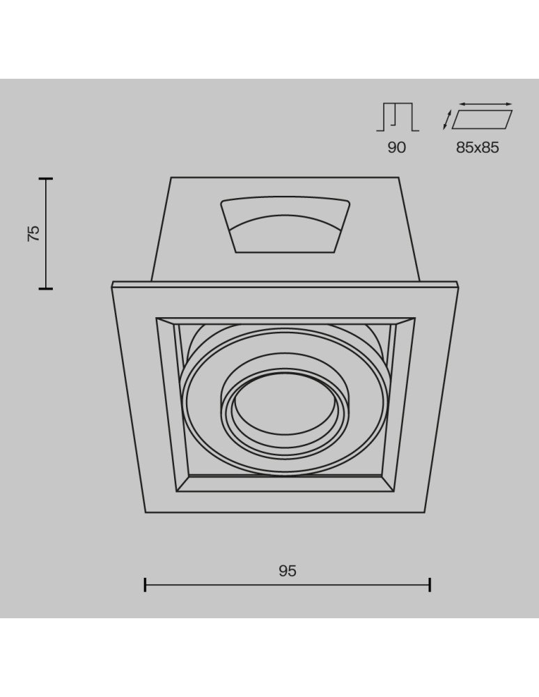 LED flush-mounted lamps - Maytoni Metal Modern Flush Mount LED 10W 750lm 3000K White DL093-01-10W3K-W. - product kolory-swiatla.pl 7