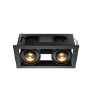 LED flush-mounted lamps - Maytoni Metal Modern Flush Mount LED 20W 1300lm 3000K Black DL093-02-10W3K-B - product 1