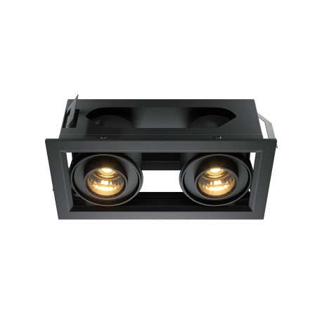 Maytoni Metal Modern Podtynkowa LED 20W 1300lm 3000K Black DL093-02-10W3K-B