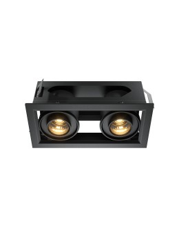Maytoni Metal Modern Flush Mount LED 20W 1300lm 3000K Black DL093-02-10W3K-B