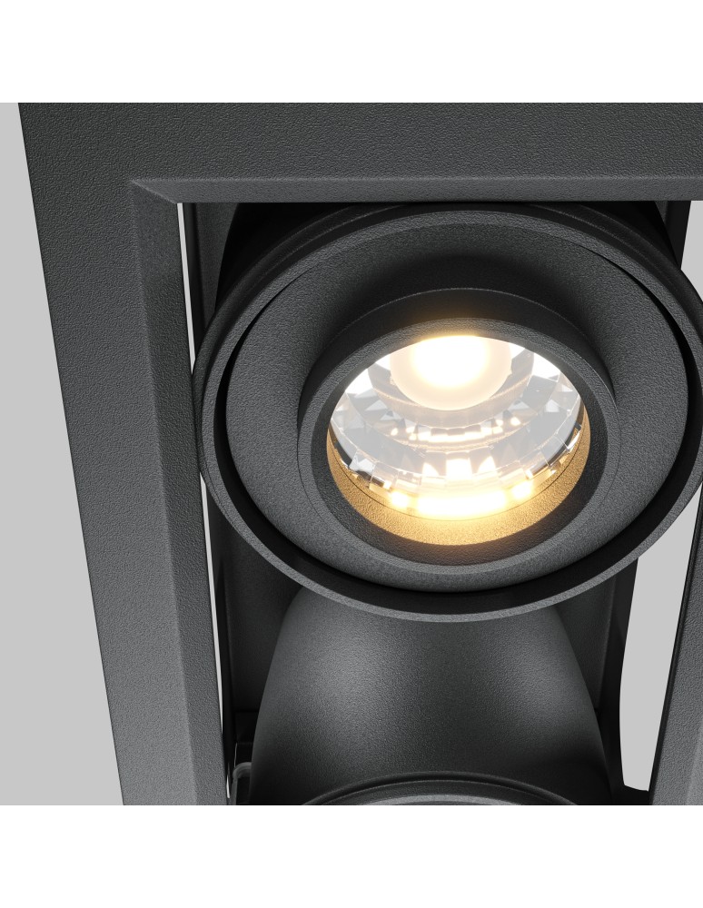 LED flush-mounted lamps - Maytoni Metal Modern Flush Mount LED 20W 1300lm 3000K Black DL093-02-10W3K-B - product kolory-swiatla.pl 2