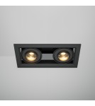 LED flush-mounted lamps - Maytoni Metal Modern Flush Mount LED 20W 1300lm 3000K Black DL093-02-10W3K-B - product 3