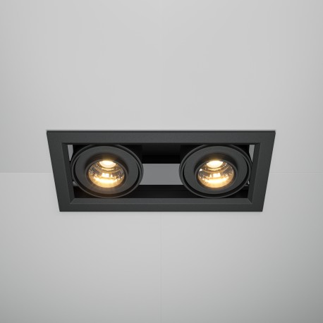 Maytoni Metal Modern Podtynkowa LED 20W 1300lm 3000K Black DL093-02-10W3K-B