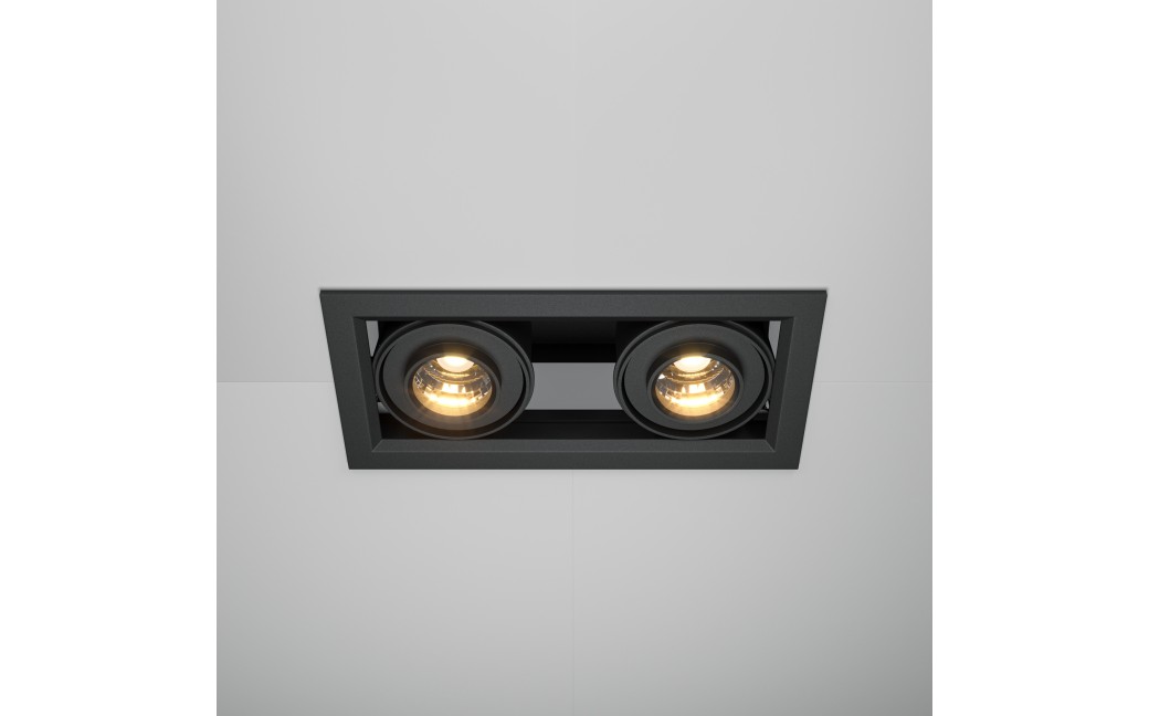 Maytoni Metal Modern Podtynkowa LED 20W 1300lm 3000K Black DL093-02-10W3K-B