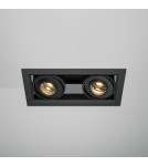 LED flush-mounted lamps - Maytoni Metal Modern Flush Mount LED 20W 1300lm 3000K Black DL093-02-10W3K-B - product 4