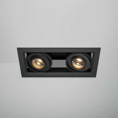 Maytoni Metal Modern Podtynkowa LED 20W 1300lm 3000K Black DL093-02-10W3K-B