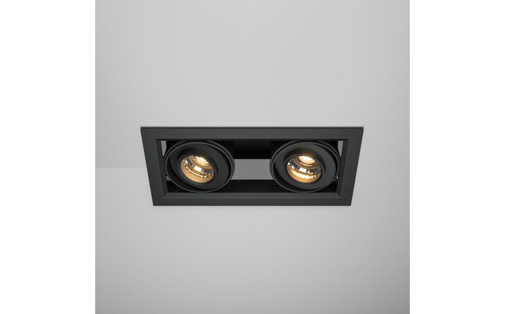 Maytoni Metal Modern Podtynkowa LED 20W 1300lm 3000K Black DL093-02-10W3K-B