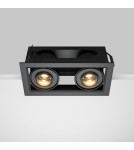 LED flush-mounted lamps - Maytoni Metal Modern Flush Mount LED 20W 1300lm 3000K Black DL093-02-10W3K-B - product 6