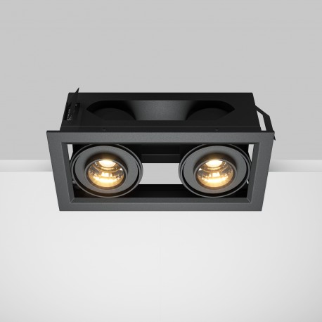 Maytoni Metal Modern Podtynkowa LED 20W 1300lm 3000K Black DL093-02-10W3K-B