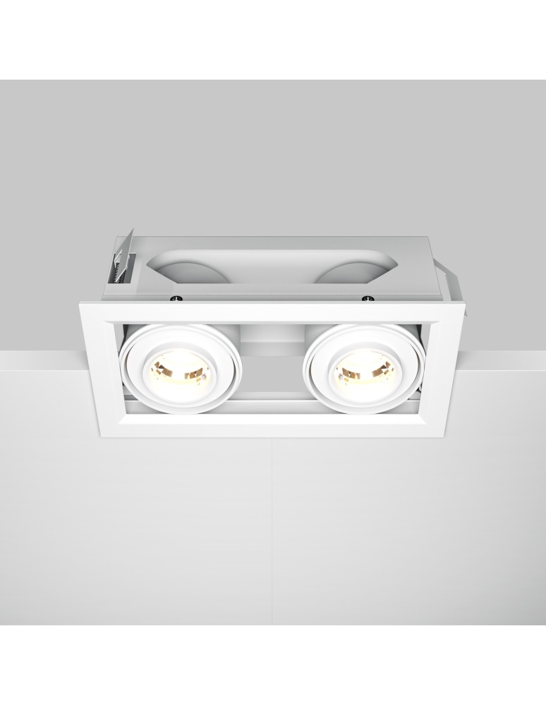 LED flush-mounted lamps - Maytoni Metal Modern Flush Mount LED 20W 1450lm 3000K White DL093-02-10W3K-W. - product kolory-swiatla.pl 6