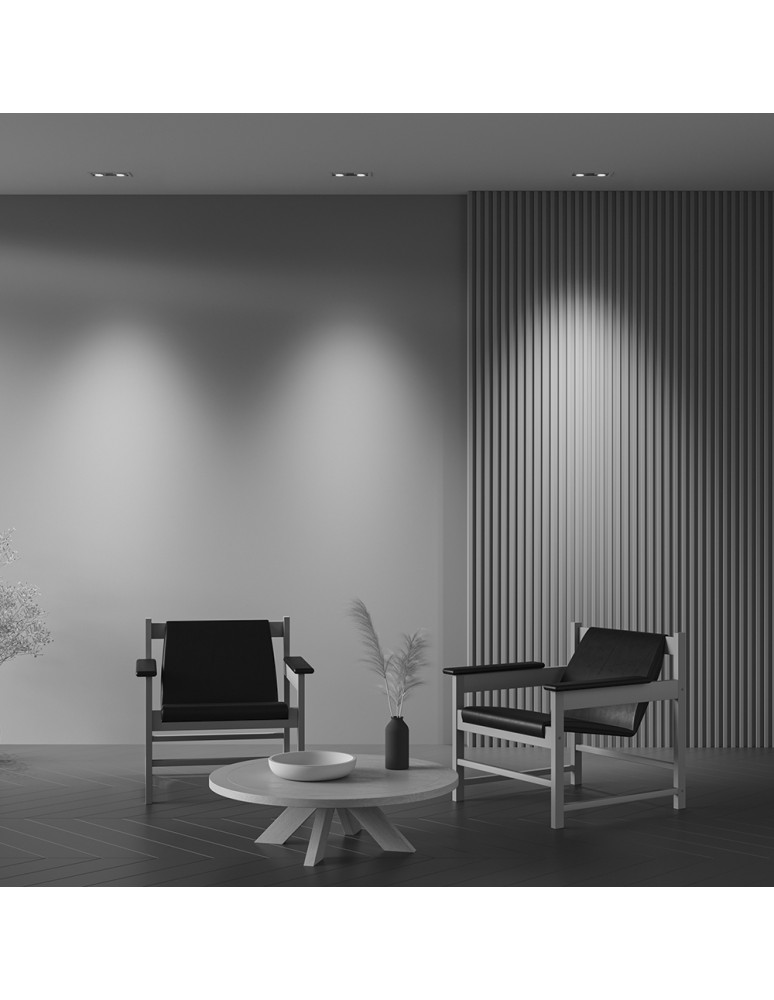 LED flush-mounted lamps - Maytoni Metal Modern Flush Mount LED 20W 1450lm 3000K White DL093-02-10W3K-W. - product kolory-swiatla.pl 8