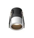 LED flush-mounted lamps - Maytoni Minor Flush Mount LED 5W 230lm 3000K Black, White DL089-5W3K-BW - product 1