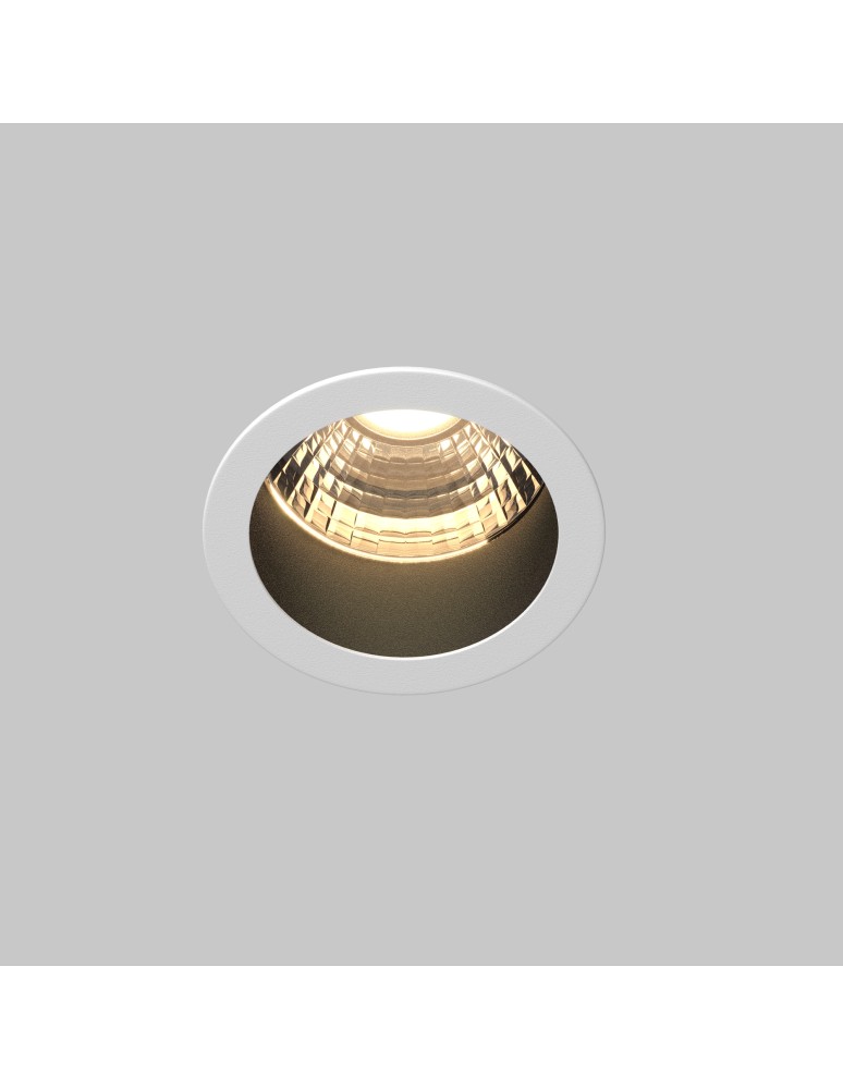 LED flush-mounted lamps - Maytoni Minor Flush Mount LED 5W 230lm 3000K Black, White DL089-5W3K-BW - product kolory-swiatla.pl 4