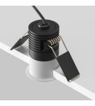 LED flush-mounted lamps - Maytoni Minor Flush Mount LED 5W 230lm 3000K Black, White DL089-5W3K-BW - product 5