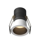 LED flush-mounted lamps - Maytoni Minor Flush Mount LED 9W 700lm 3000K Black, White DL089-9W3K-BW - product 1