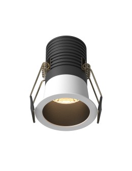 Maytoni Minor Flush Mount LED 9W 700lm 3000K Black, White DL089-9W3K-BW
