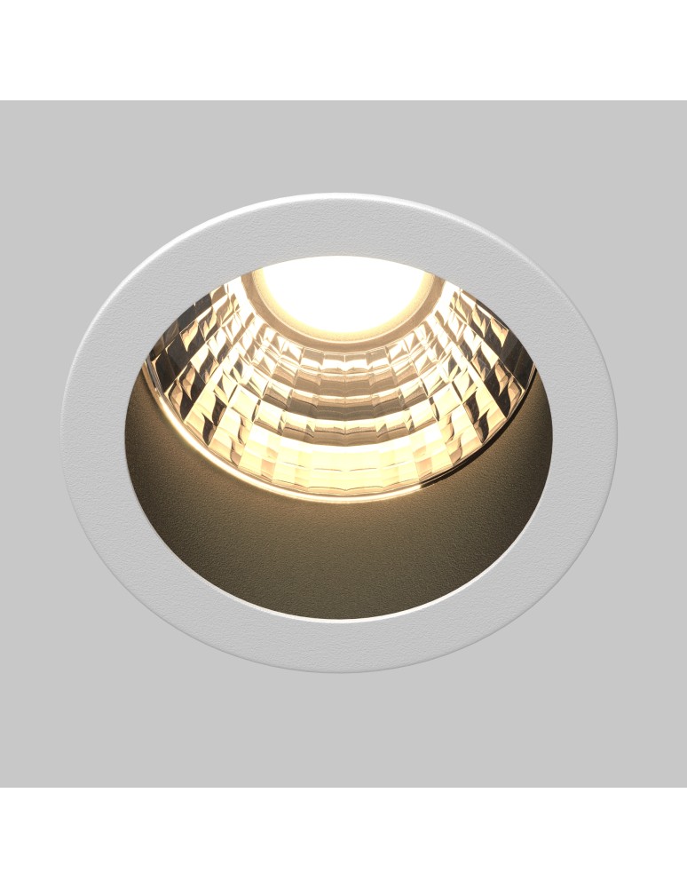 LED flush-mounted lamps - Maytoni Minor Flush Mount LED 9W 700lm 3000K Black, White DL089-9W3K-BW - product kolory-swiatla.pl 2