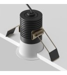 LED flush-mounted lamps - Maytoni Minor Flush Mount LED 9W 700lm 3000K Black, White DL089-9W3K-BW - product 5