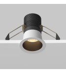 LED flush-mounted lamps - Maytoni Minor Flush Mount LED 9W 700lm 3000K Black, White DL089-9W3K-BW - product 6