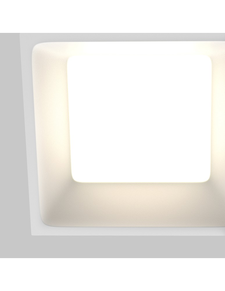 Recessed lamps with hermetic shade - Maytoni LED Flush Mounted Window 12W 820lm IP44 White DL056-12W3-4-6K-W - product kolory-swiatla.pl 2