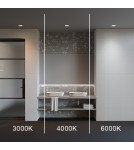 Recessed lamps with hermetic shade - Maytoni LED Flush Mounted Window 12W 820lm IP44 White DL056-12W3-4-6K-W - product 7