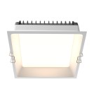 Recessed lamps with hermetic shade - Maytoni LED Flush Mounted Window 24W 1730lm IP44 White DL056-24W3-4-6K-W - product 1