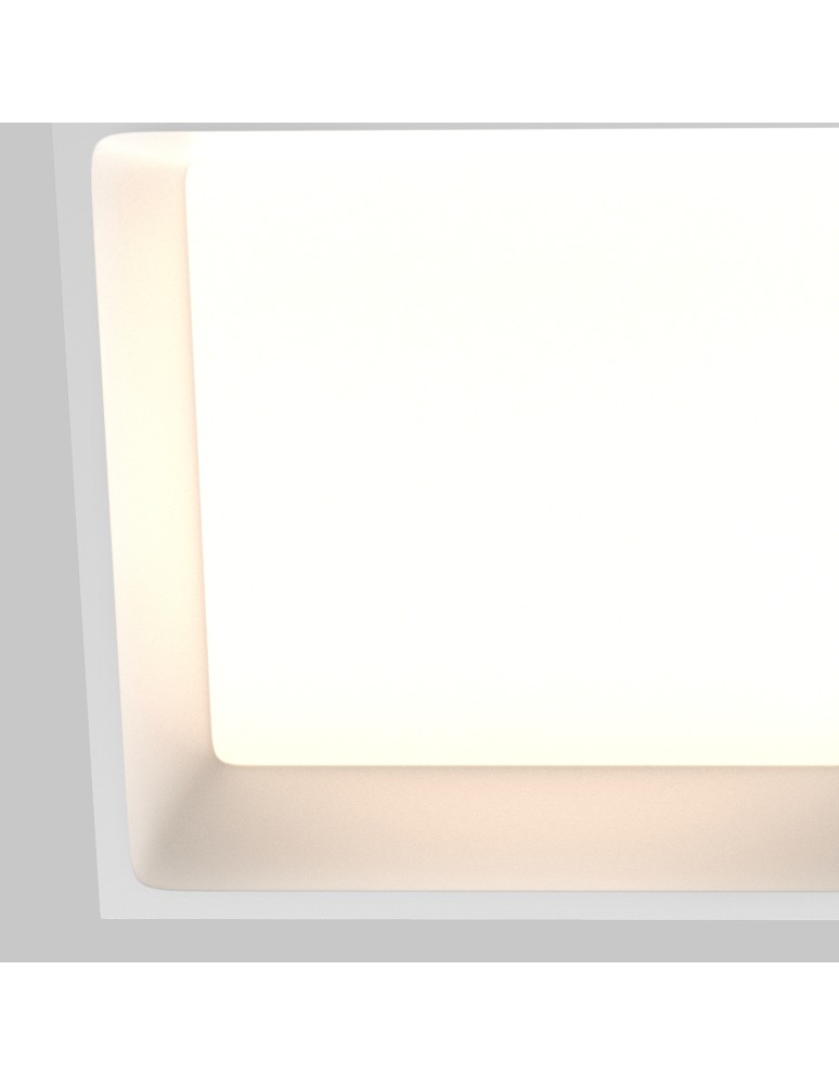 Recessed lamps with hermetic shade - Maytoni LED Flush Mounted Window 24W 1730lm IP44 White DL056-24W3-4-6K-W - product kolory-swiatla.pl 2